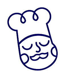 Personagem chef — ilustração da identidade da Chico Quitandas Mineiras