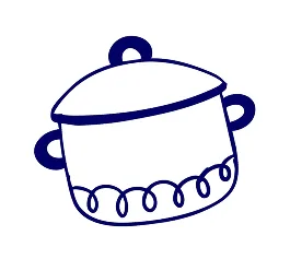 Panela — ilustração da identidade da Chico Quitandas Mineiras