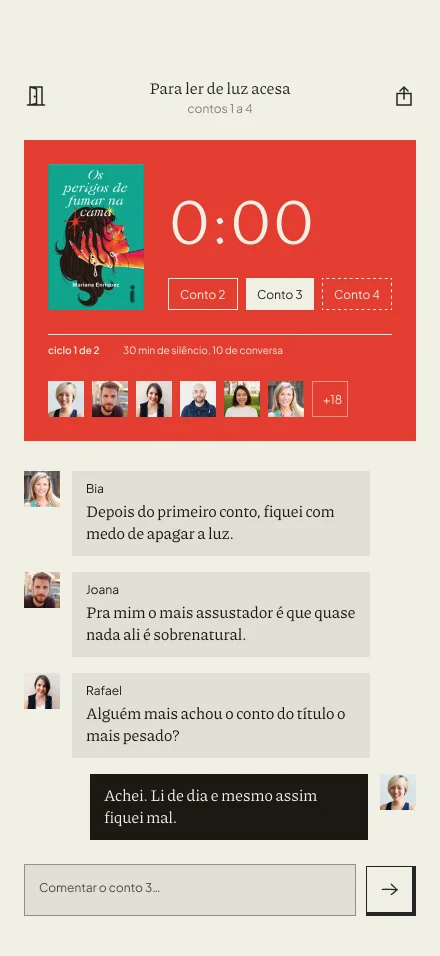 Tela do Tsumu: quebra do silêncio com a conversa aberta