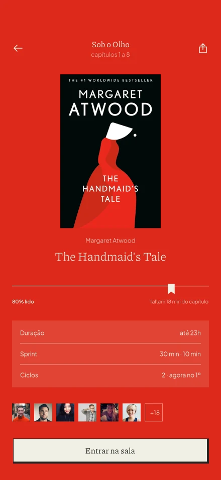 Tela do Tsumu: antessala de The Handmaid’s Tale, em vermelho