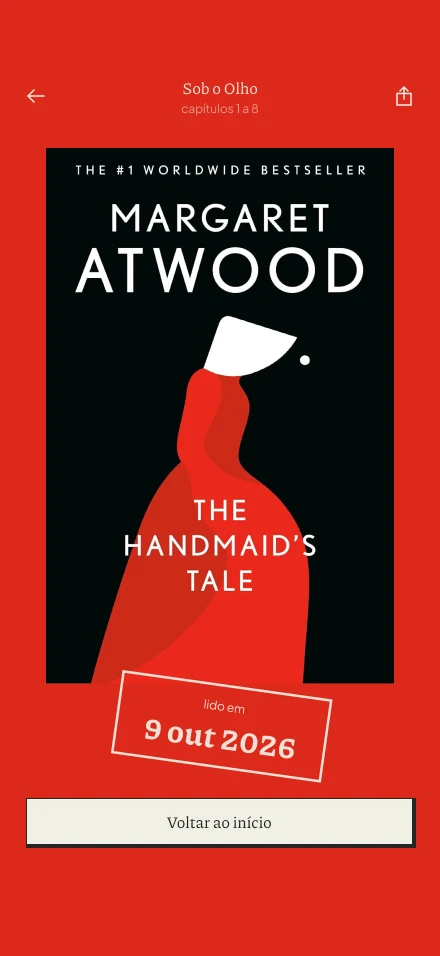 Tela do Tsumu: sessão concluída na sala de The Handmaid’s Tale